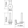 Держатель туалетной бумаги WASSERKRAFT LEINE K-5097