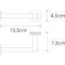 Держатель туалетной бумаги WASSERKRAFT MOSEL K-46696