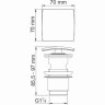 Донный клапан с переливом WASSERKRAFT WIESE A167