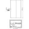 Душевая дверь в нишу WASSERKRAFT DILL 61S12 100см