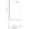 Шторка на ванну WASSERKRAFT LEINE 35P01-80