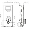 Система инсталляции для унитазов WASSERKRAFT ABENS 20TLT.010.ME.BL.BN03