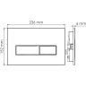 Система инсталляции для унитазов WASSERKRAFT ABENS 20TLT.010.ME.BL.WH03