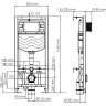 Система инсталляции для унитазов WASSERKRAFT ALLER 10TLT.010.ME.BN02