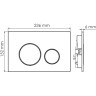 Система инсталляции для унитазов WASSERKRAFT GLAN 66TLT.010.ME.BL.MG02
