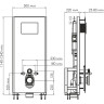 Система инсталляции для унитазов WASSERKRAFT GLAN 66TLT.010.ME.WH.WM02