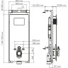 Система инсталляции для унитазов WASSERKRAFT SALM 27TLT.010.ME.WH.MG03