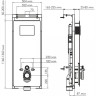 Система инсталляции для унитазов WASSERKRAFT SALM 27TLT.010.ME.WH.RG03