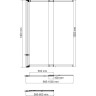 Стеклянная шторка на ванну WASSERKRAFT DILL 61S02-100WS
